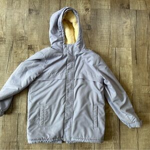 Cat & Jack Light Purple Hooded Puffer Jacket